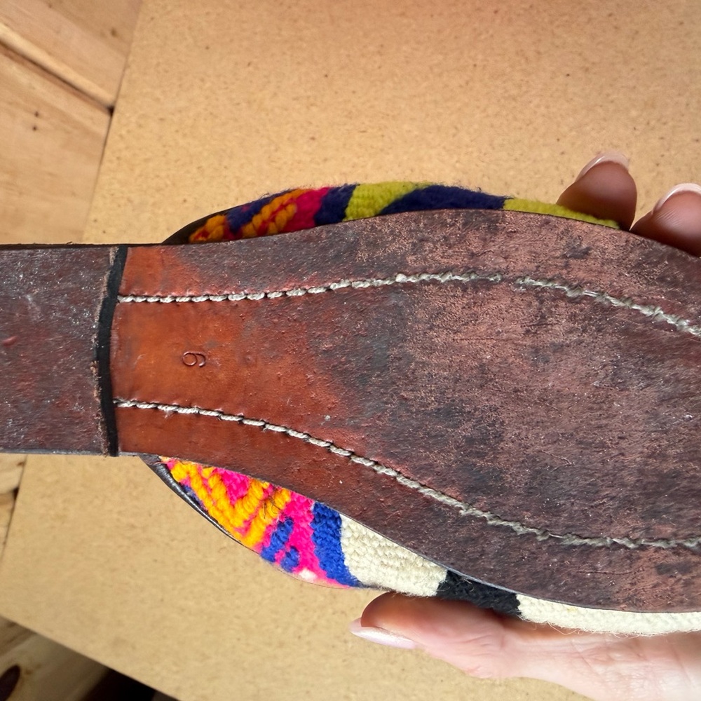 RES IPSA | Neon Upcycled Moroccan Woven Mules - Picture 9 of 10